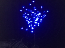 Дерево с прозрачными цветками (SAKURA, голубой), H-0,9м, IP44 с трансформатором 24v, провод черный 5