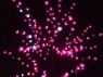 Дерево с прозрачными цветками (SAKURA, розовый+белые вспышки24LED) H-1,8м, IP44 с трансформатором 24