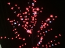 Дерево с прозрачными цветками (SAKURA, красный+белые вспышки24LED) H-1,8м, IP44 с трансформатором 24