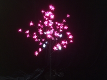 Дерево с прозрачными цветками (SAKURA, розовый+белые вспышки24LED) H-0,9м, IP44 с трансформатором 24
