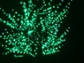 Дерево с прозрачными цветками (SAKURA, зеленый+белые вспышки 100LED), H-2,4м, IP44 с трансформатором