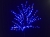 Дерево с прозрачными цветками (SAKURA, голубой+белые вспышки24LED) H-1,8м, IP44 с трансформатором 24
