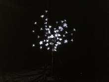 Дерево с прозрачными цветками (SAKURA, белый+белые вспышки12LED) H-0,9м, IP44 с трансформатором 24v,