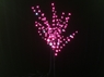 Дерево с прозрачными цветками (SAKURA, розовый+белые вспышки 24LED), H-1,5м, IP44 с трансформатором